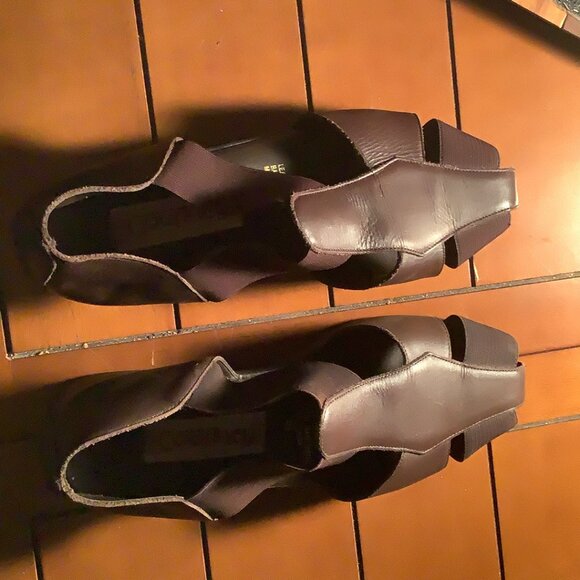 Brown Sandal Leather Courtney Shoes Size 8.5 - Picture 2 of 2